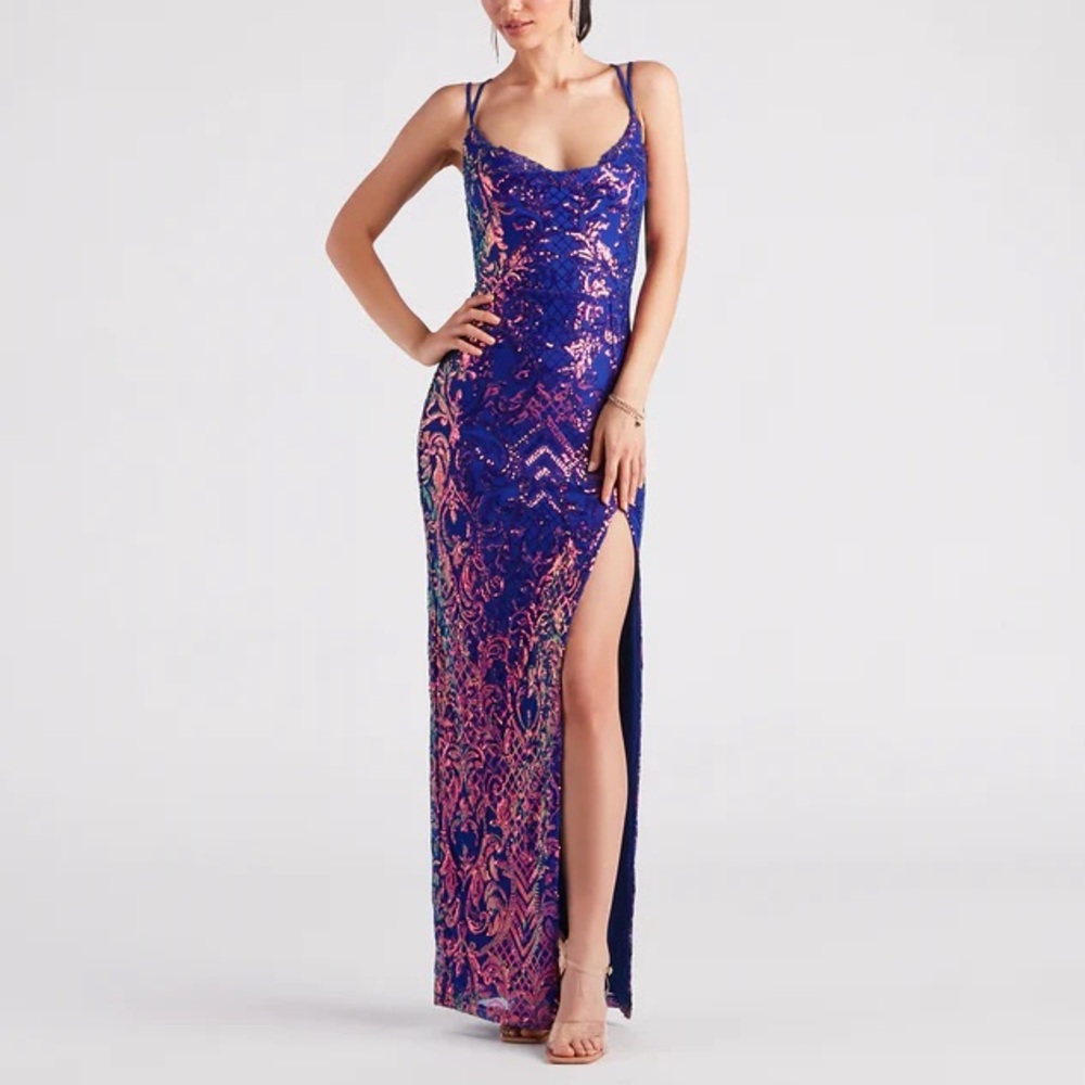 Windsor Phoebe Formal Sequin Long Dress